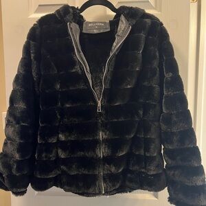 Women's Black Faux Fur Jacket